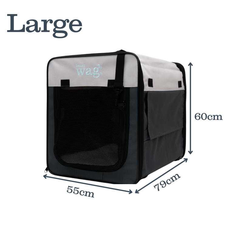 Henry Wag Folding Fabric Travel Pet Crate