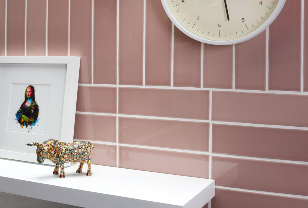 Johnson Tiles South Bank Blossom Gloss Field Tile 245 x 75mm 0.99m²