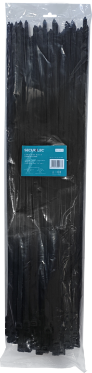 Securlec Cable Ties Black 550mm x 8mm Pack 100