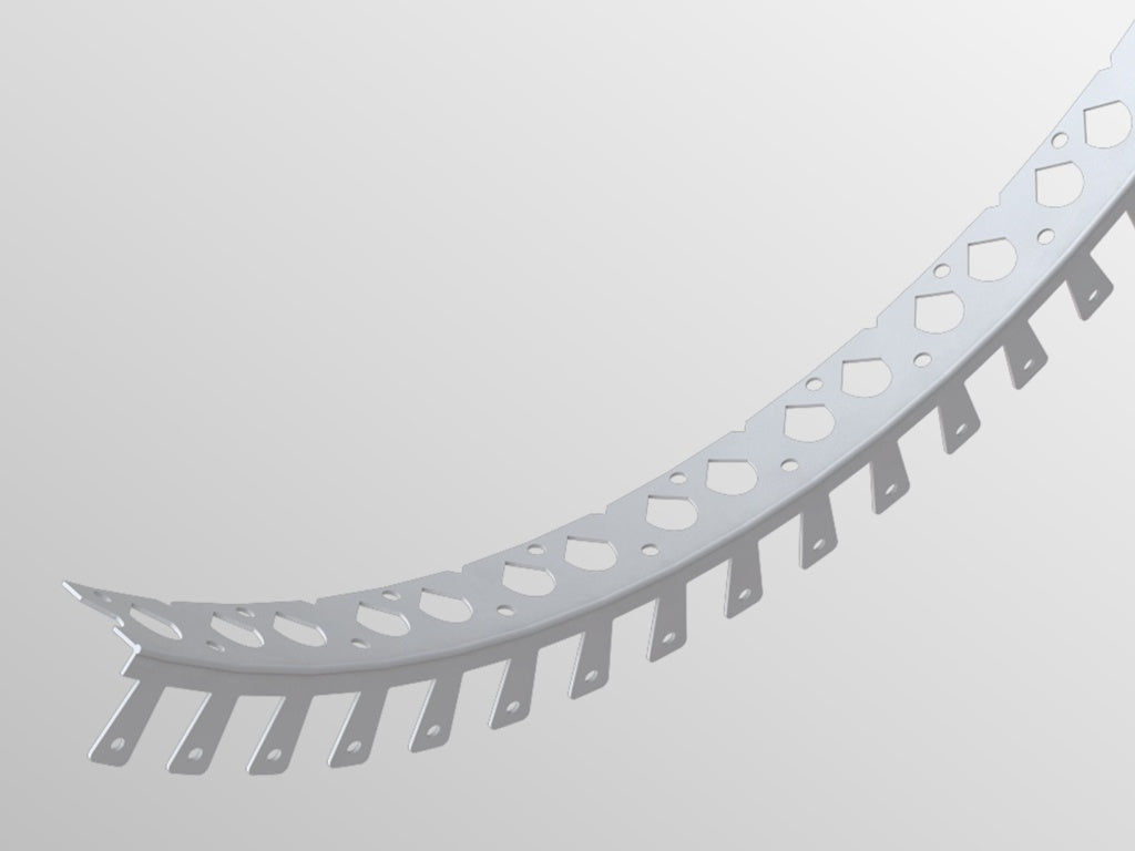 Bpc PVC-U Thin Coat Arch Angle Bead 3m White