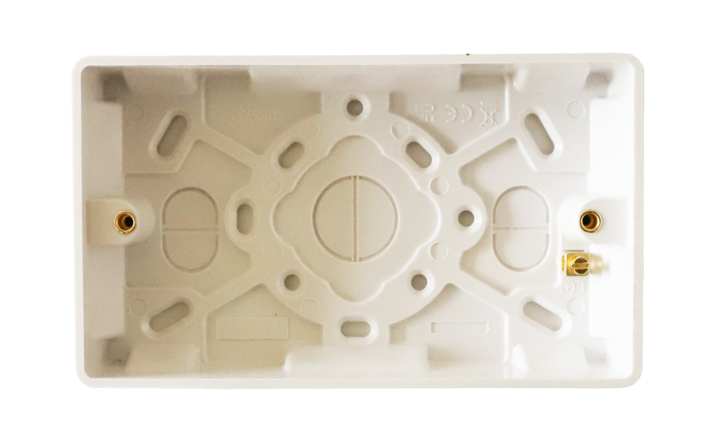 Securlec Double Pattress Box Square 47mm