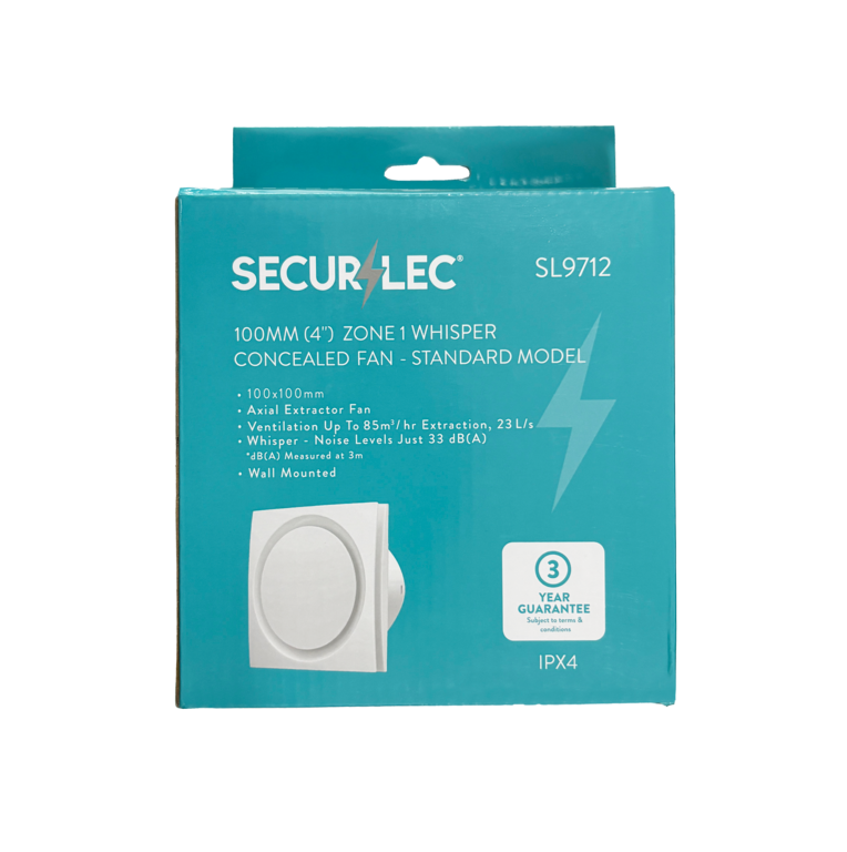 Securlec Zone 1 Whispered Concealed Fan Standard Model 16"