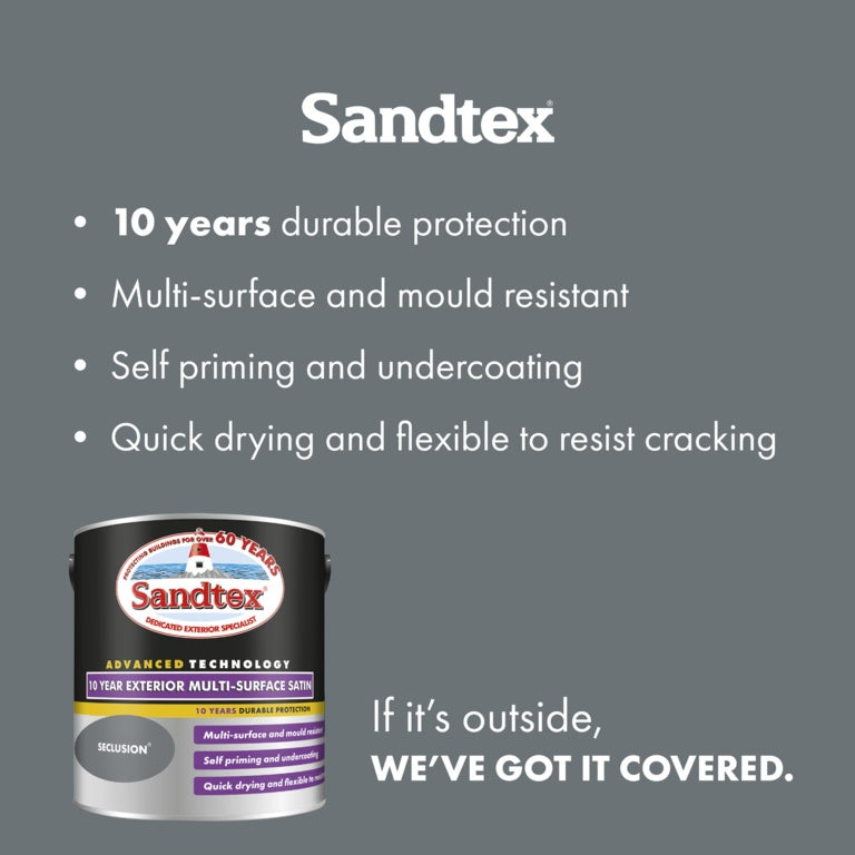 Sandtex 10 Year Exterior Multi Surface Satin 2.5L