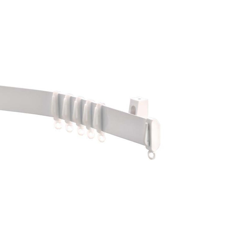 Woodside Aluminium Metal Fixed Track White