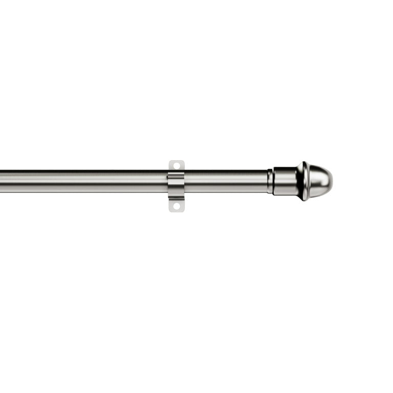 Woodside Extendable Metal Café Rod Silver 50-75cm 9-11mm