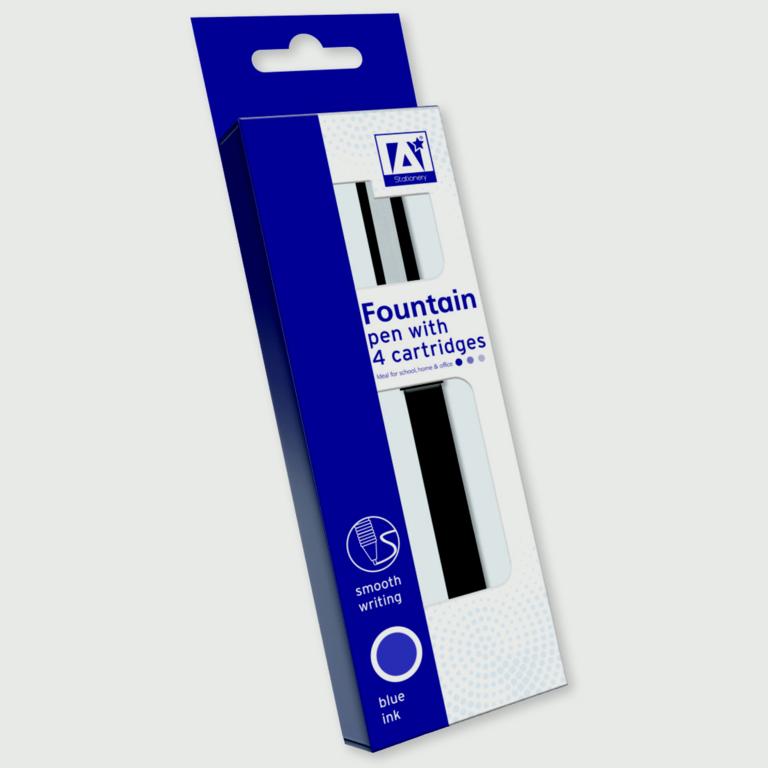 I G Design Fountain Pen With 4 Cartridges