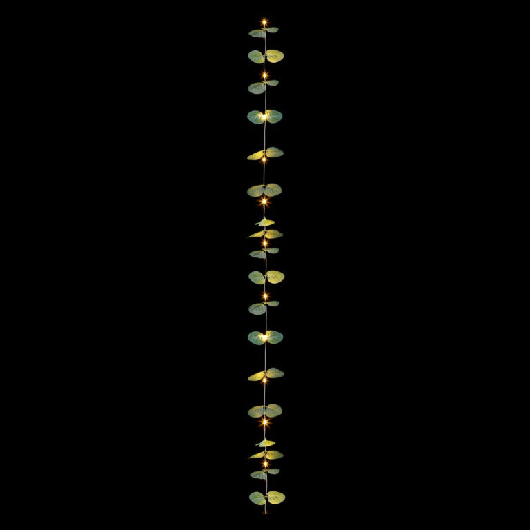 Premier Battery Operated Lit Eucalyptus Garland Warm White 19 LEDs1.8m