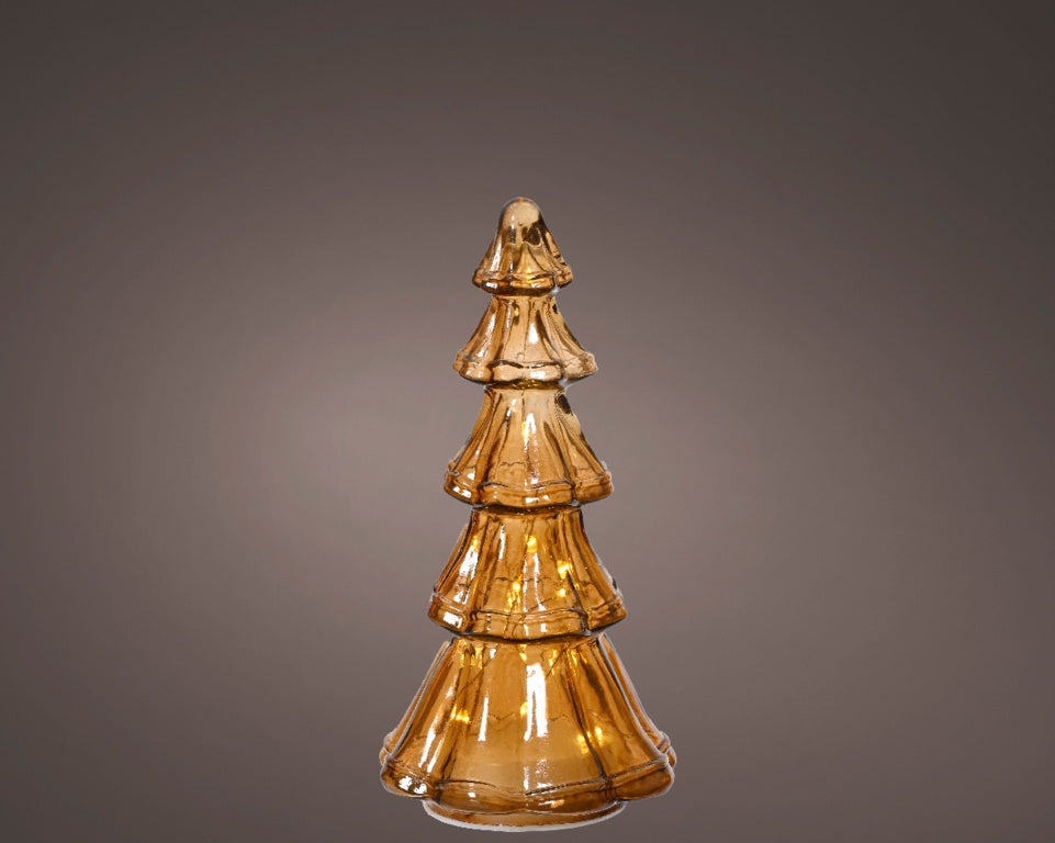 Kaemingk Micro Led Tree Glass Brown/Warm 19.5cm