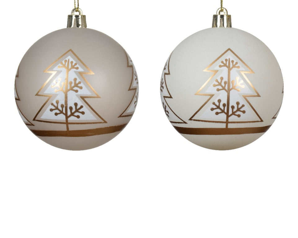 Kaemingk Shatterproof Tree Baubles Assorted 8cm