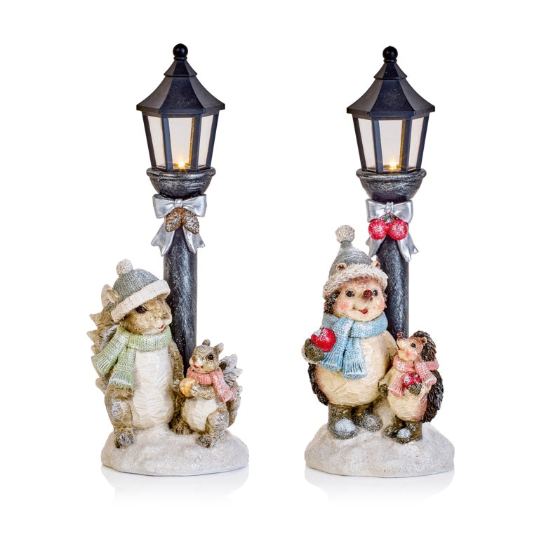 Premier Battery Operated Lit Xmas Animals Lantern 32cm