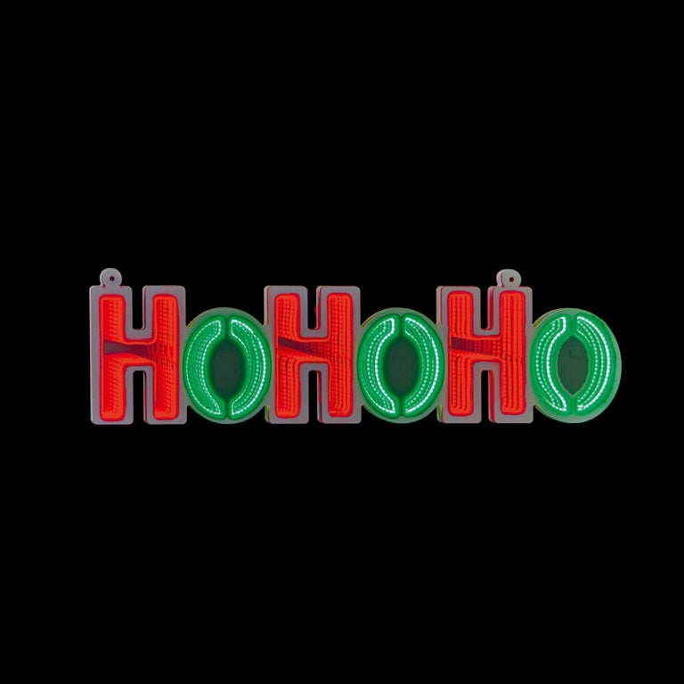 Premier Ho Ho Ho Infinity Sign Red & Green LEDs 40cm