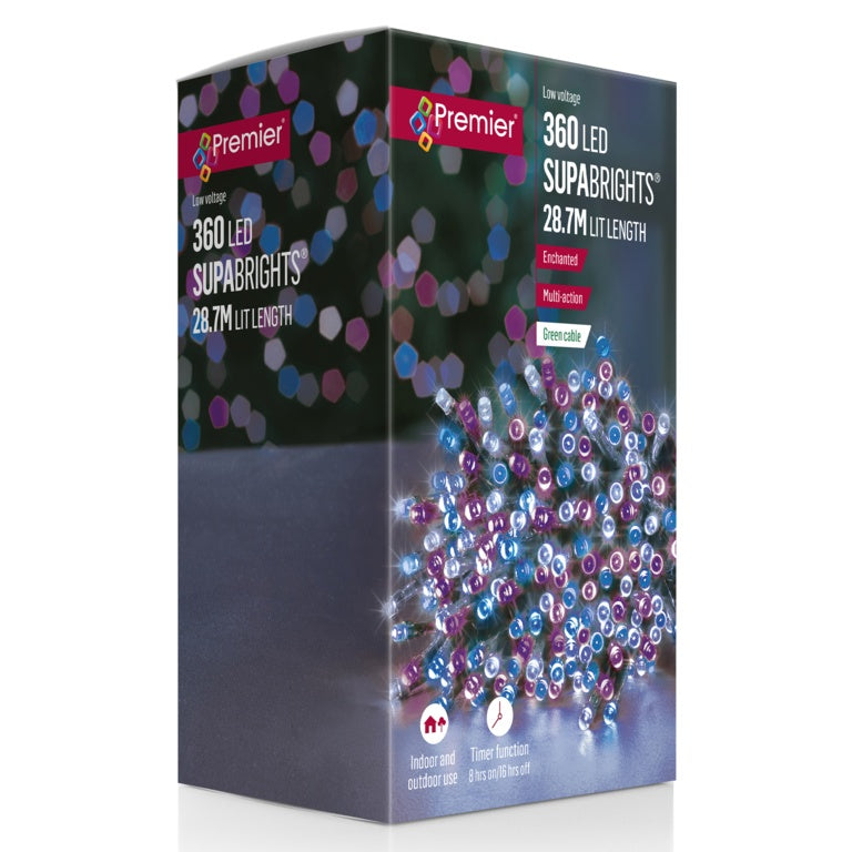 Premier 360 LED Supabrights Enchanted/Green Cable