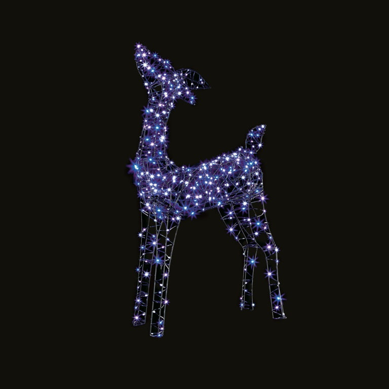 Premier Multi Action LED Enchanted Tip Toe Reindeer 97cm