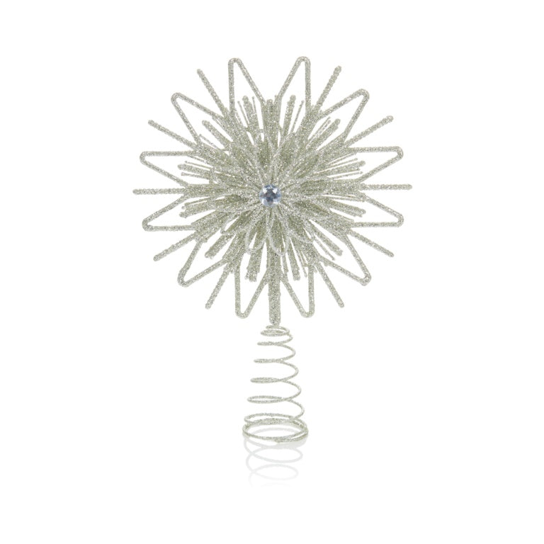 Premier Silver Sundial Tree Topper 33cm