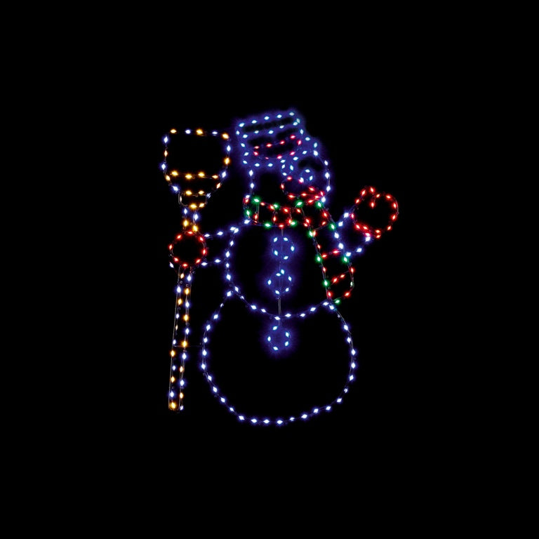 Premier Flexibrights Snowman 238 Multi Coloured LEDs 59x45