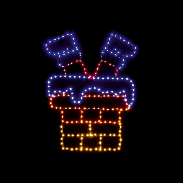 Premier FlexiBrights Santa Down Chimney 223 Leds 60 x 45