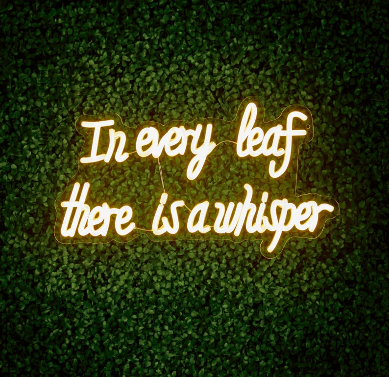 Premier Autumn In Every Leaf LED Neon Sign 42cm