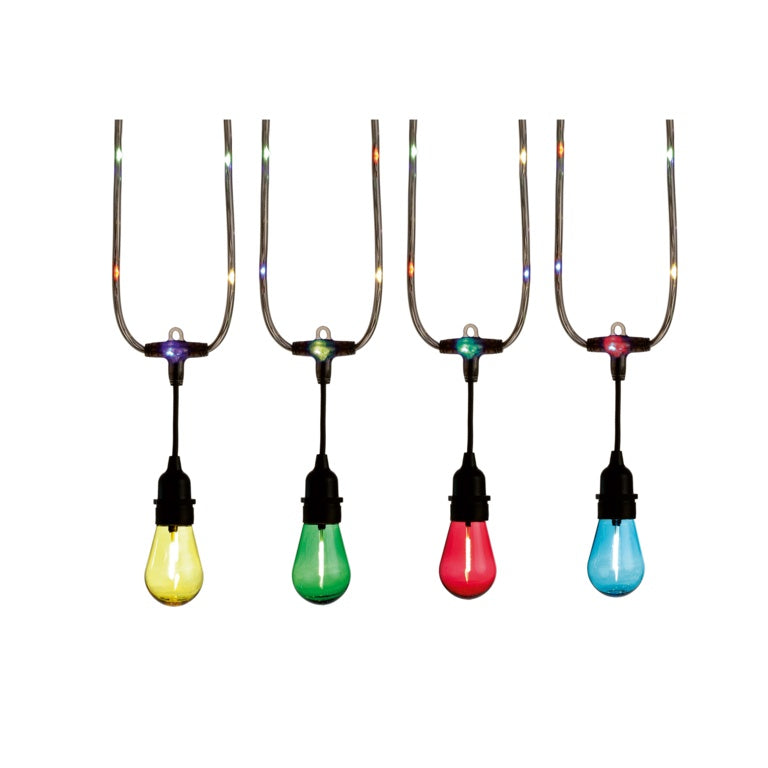 Premier Connectable Lit Party Lights 20 Piece Multi Coloured LEDs