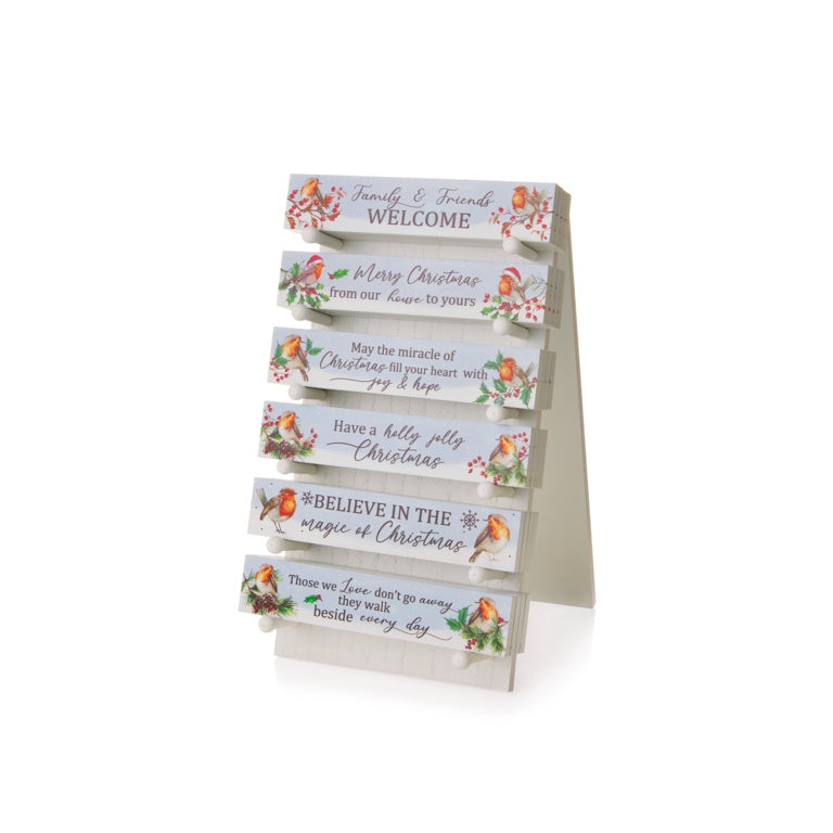 Premier Christmas Robin Plaque 20cm