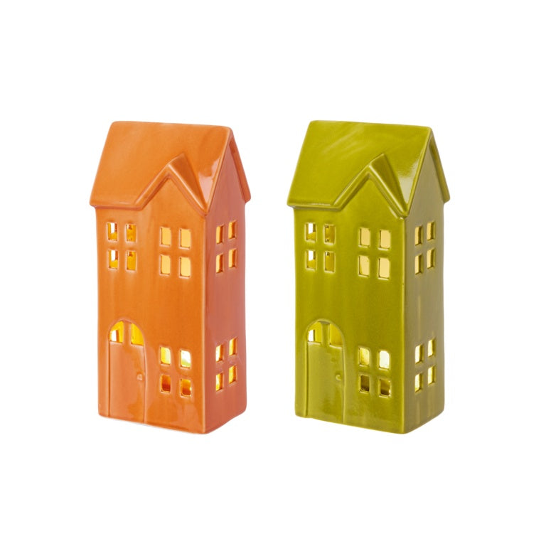 Premier Lit Ceramic House Warm White 25cm