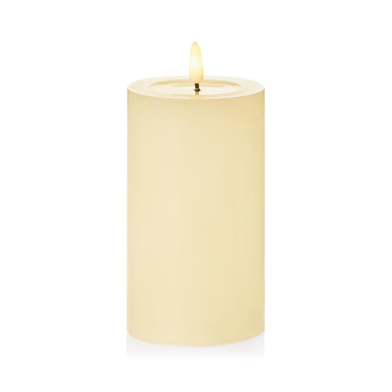 Premier FlickaBrights Wax Pool Candle Warm White LEDs 7.5 x 12.5cm