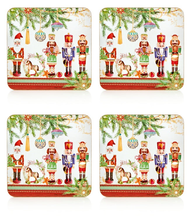 Premier Nutcracker Coaster In Gift Box 11cm Set Of 4