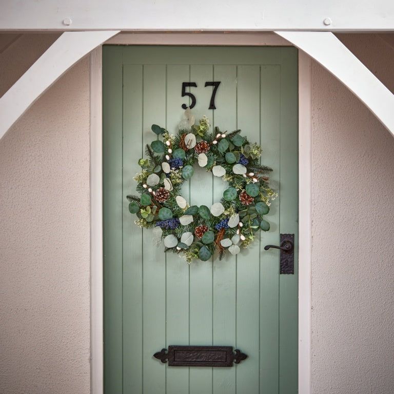 Premier Blue Berry Eucalyptus Wreath 50cm