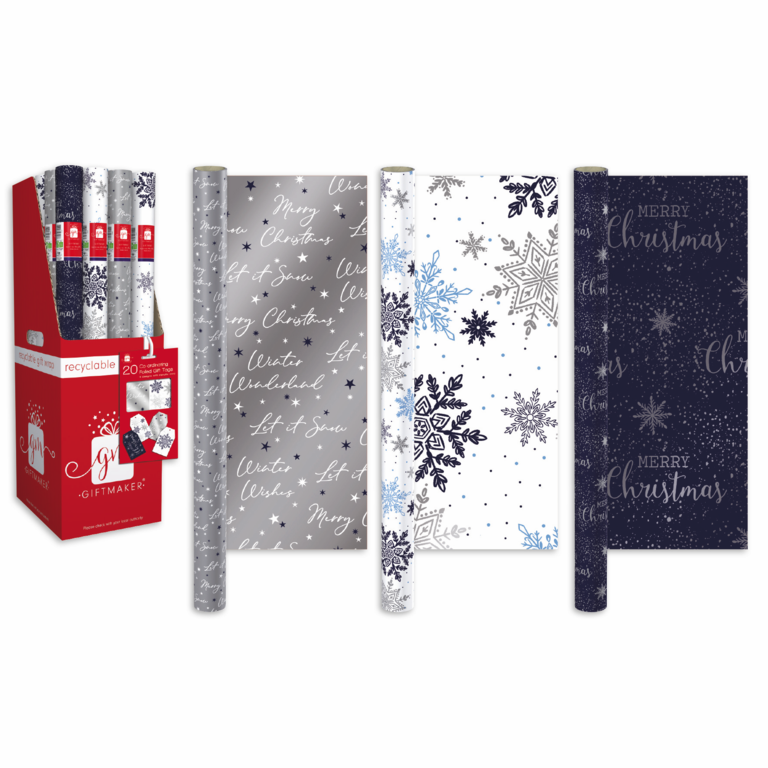 Ig Design Christmas Wrapping Paper 4m x 69cm Assorted Designs