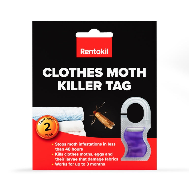 Rentokil Clothes Moth Killer Tag Twin Pack
