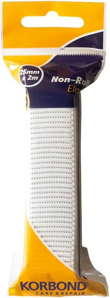 Korbond Non Roll Elastic 25mm x 2m