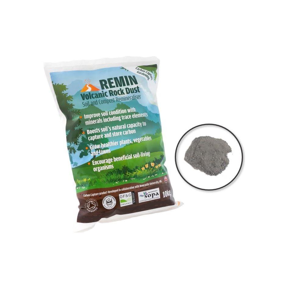 Remin Carbon captura polvo de roca volcánica