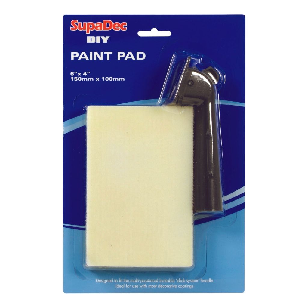 SupaDec DIY Paint Pad with Handle (6x4")