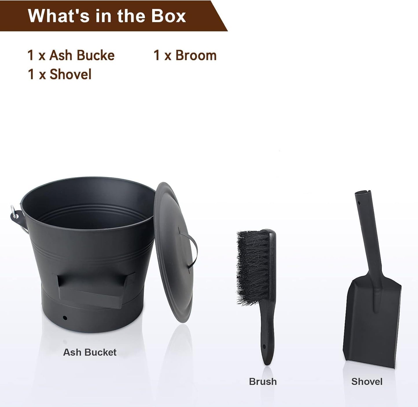 Hearth & Home Ash Bucket & Tidy Set (27cm)