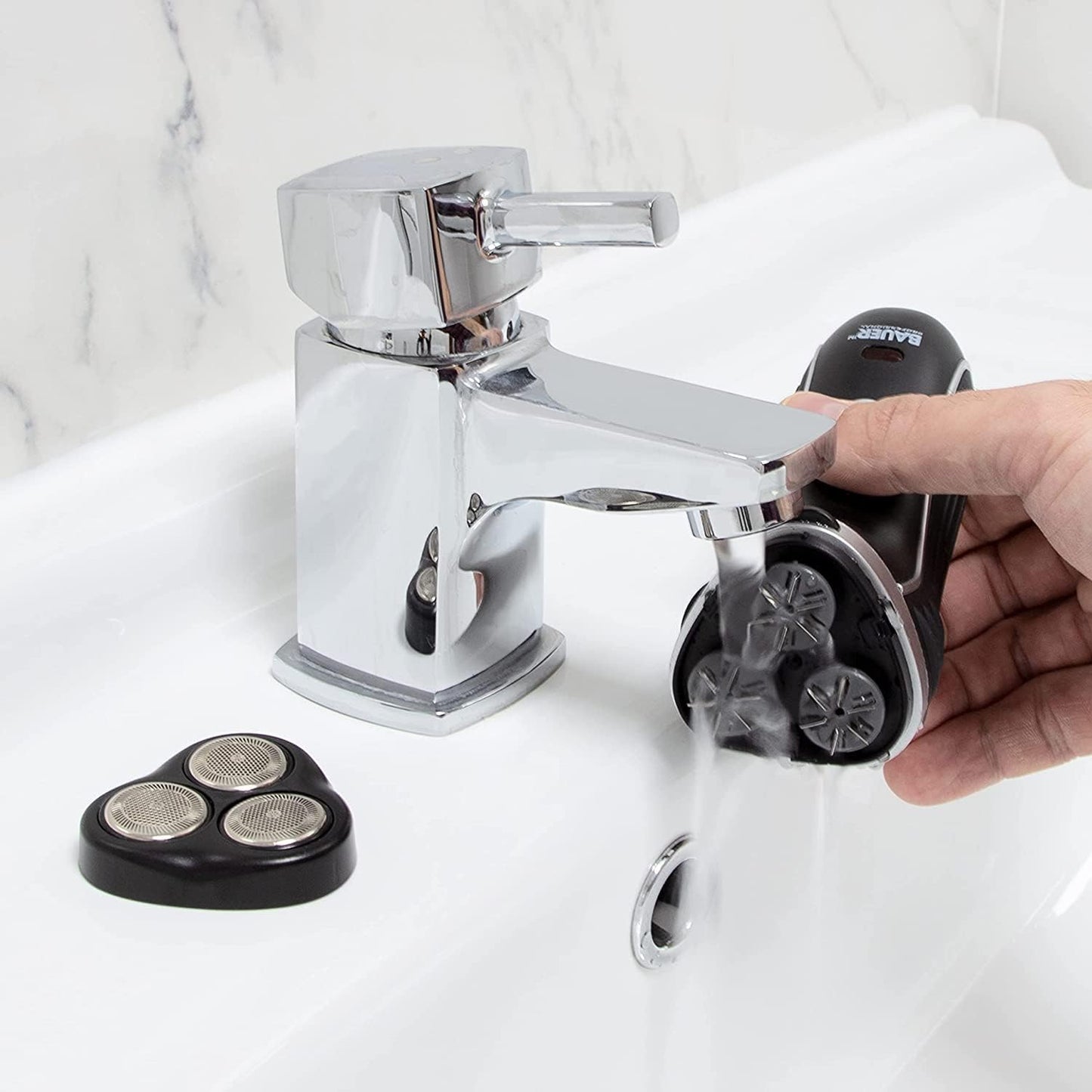 Rasoir rotatif sans fil Bauer Smooth Action 3, 3 têtes rechargeables