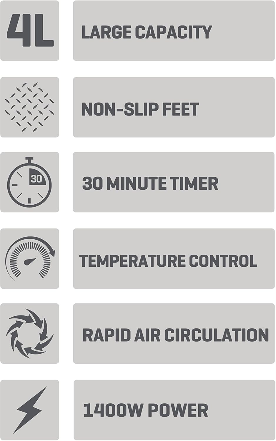 Freidora de aire Daewoo de una sola olla