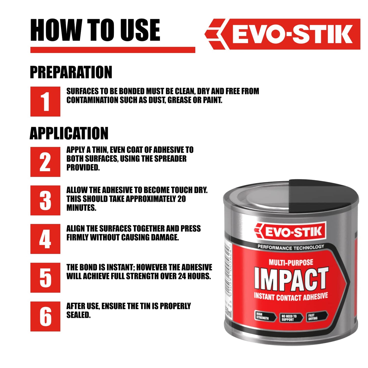 Evo-Stik Impact Adhesive Tins