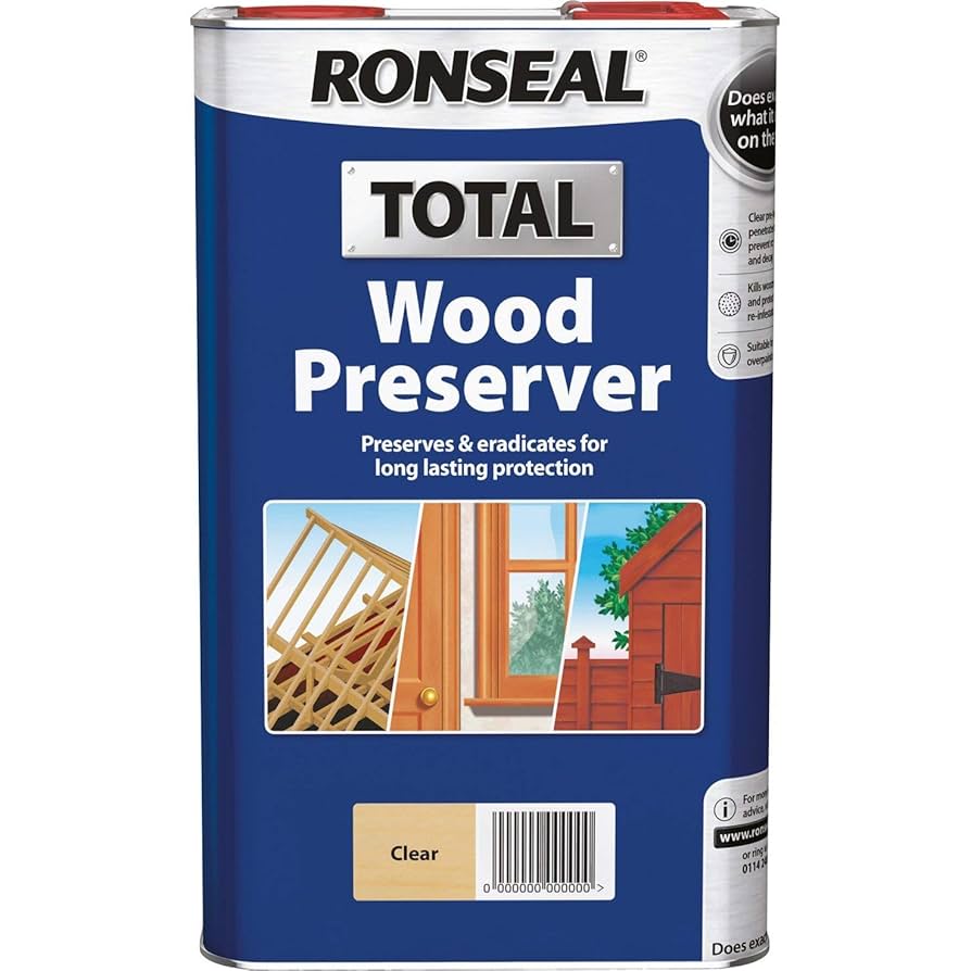 Ronseal Total Wood Preserver 5L Clear