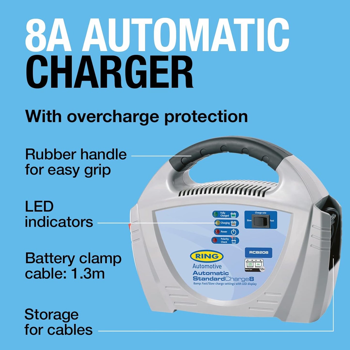 Ring 8A 12V Charger Plastic