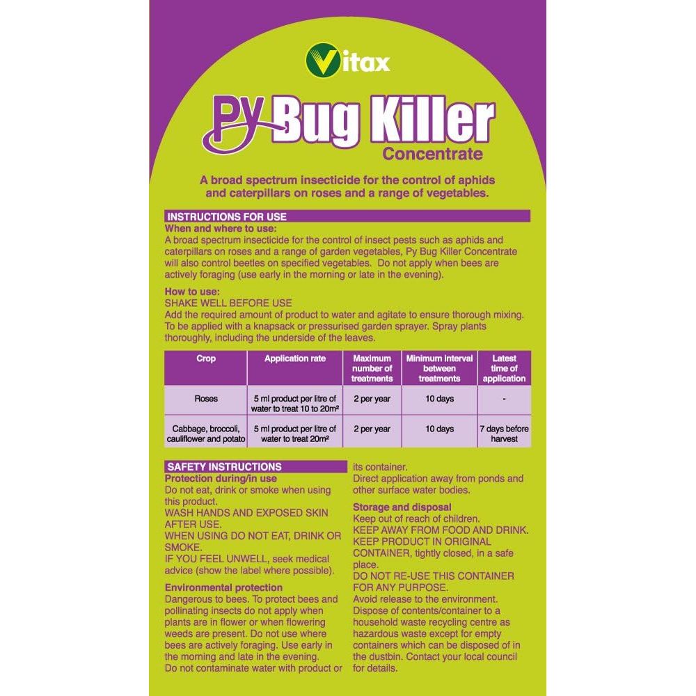 Vitax Py Bug Killer Concentrate 250ml