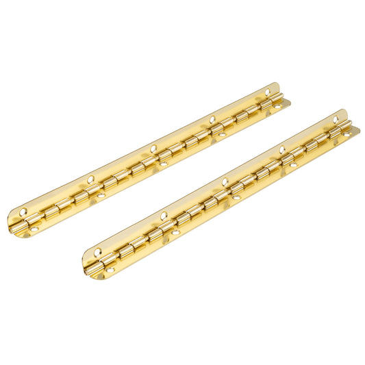 Securit Piano Hinge Brass Plated Priced Per Length 6' x 1 1/4"