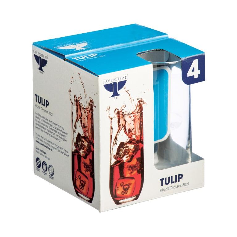 Rayware Tulip Hiball Tumblers x 4 30cl