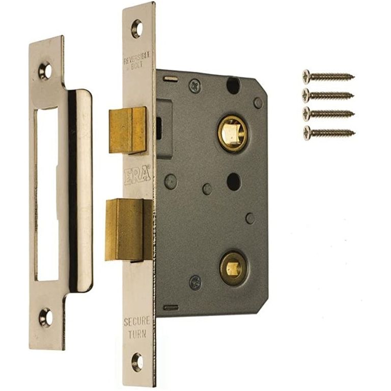 Era Bathroom Lock 3" Finish: Chrome