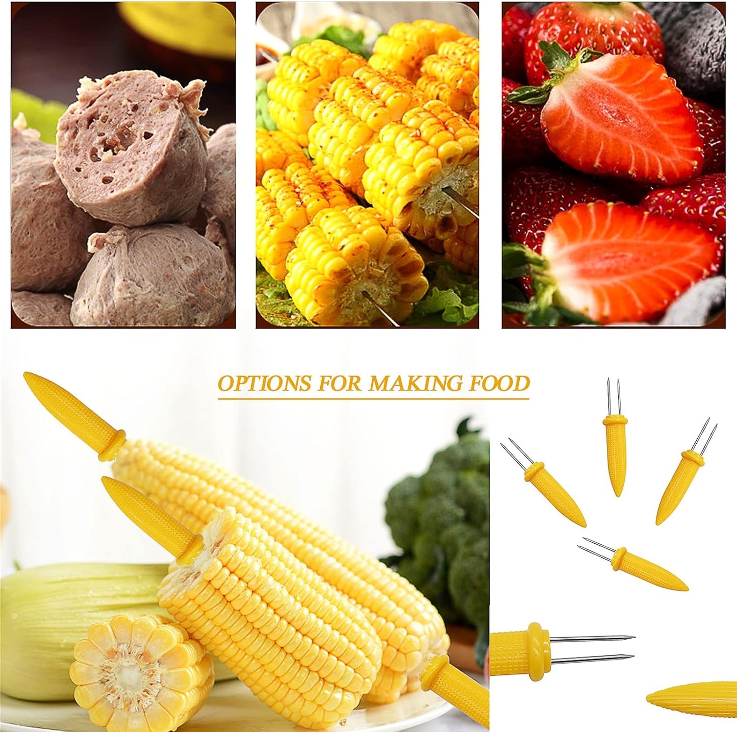 Soportes para maíz Fackelmann