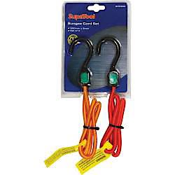 SupaTool Bungee Cord Set with Plastic Hooks 1200mm x 8mm
