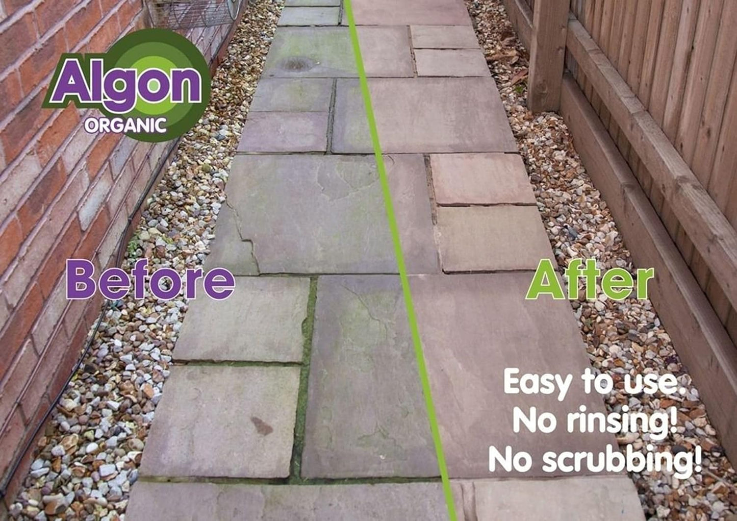 Limpiador orgánico de caminos, patios y terrazas Algon 2,5 L