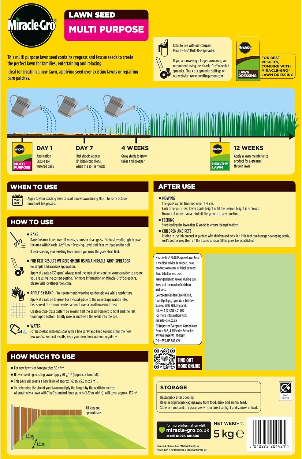 Miracle-Gro® Multi Purpose Lawn Seed