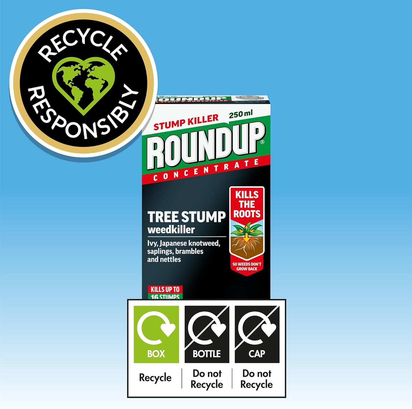 Roundup tocón de árbol y eliminador de raíces