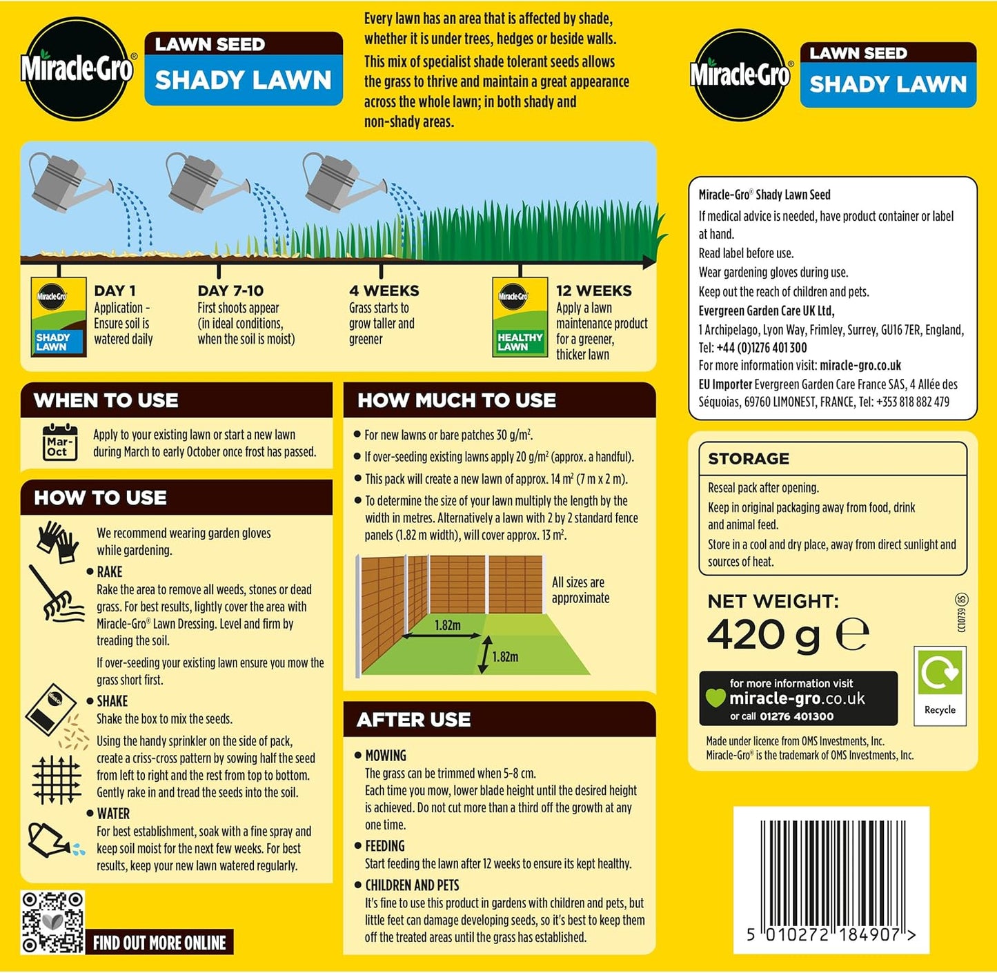 Miracle-Gro® Shady Lawn Seed