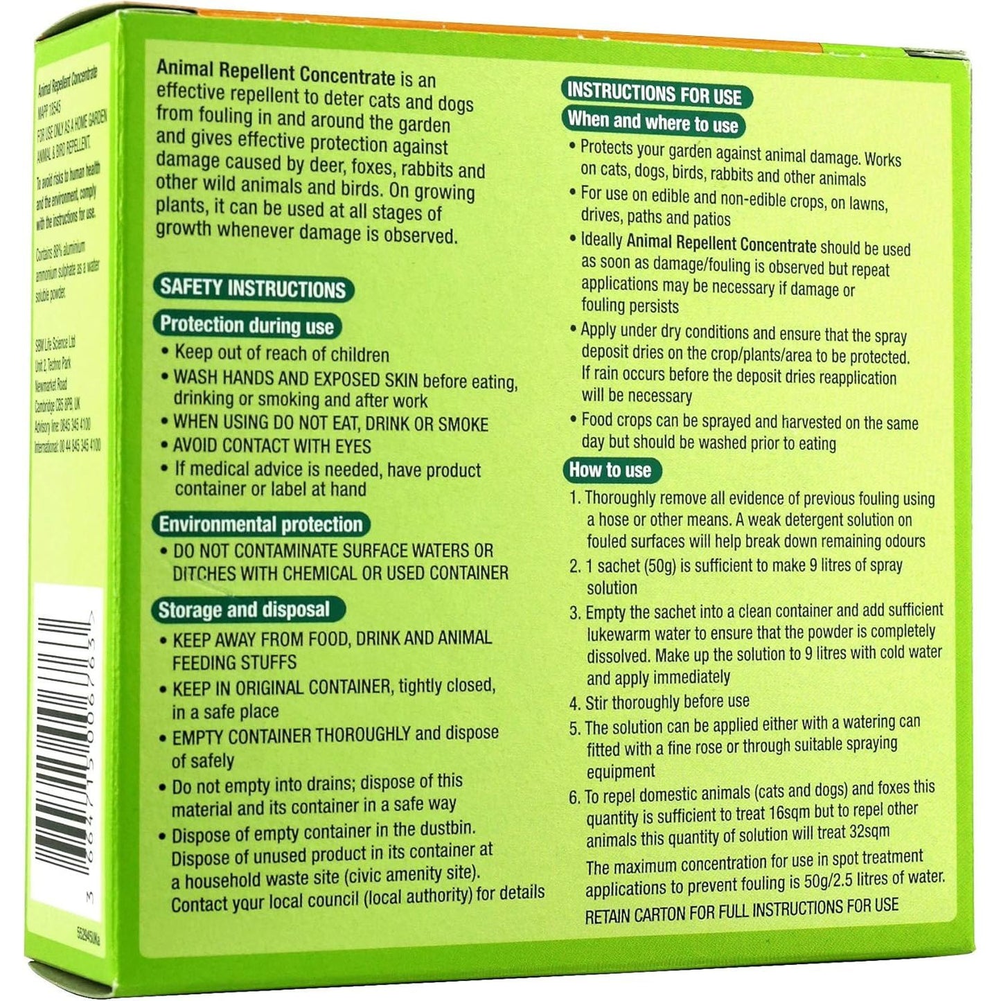 Protect Garden Repelente de animales concentrado Cat-a-Pult