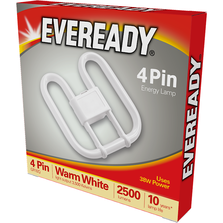 Eveready 2D Lamp 38W 4 PIN 240V CFL